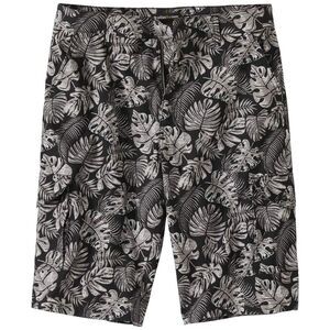 Atlas For Men Mens Palm Print Cargo Shorts / Black